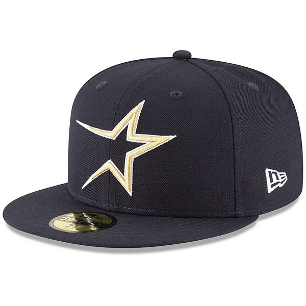 Men's New Era Navy Houston Astros Cooperstown Collection Logo