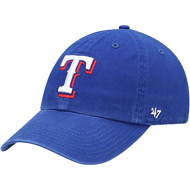 Youth '47 Royal Texas Rangers Team Logo Clean Up Adjustable Hat