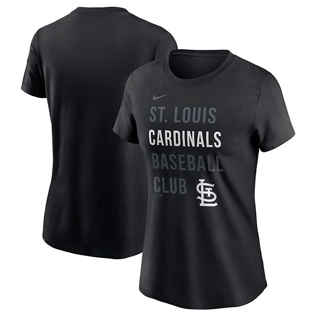 Women's Nike Black St. Louis Cardinals Baseball Club T-Shirt