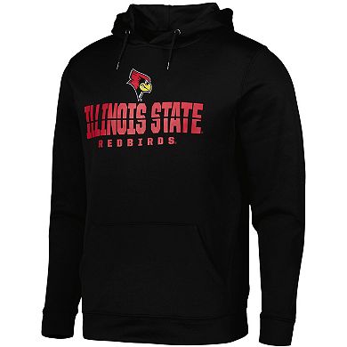 Men's Colosseum Black Illinois State Redbirds Lantern Pullover Hoodie