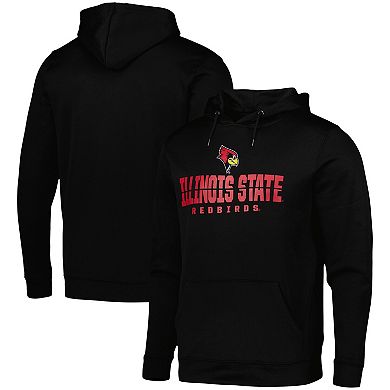 Men's Colosseum Black Illinois State Redbirds Lantern Pullover Hoodie