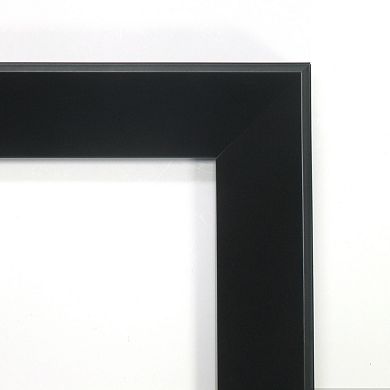 Amanti Art Madison Black Modern Wood Wall Mirror