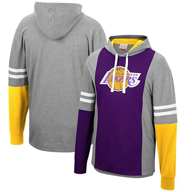 Men's Los Angeles Lakers Mitchell & Ness Heathered Gray/Purple