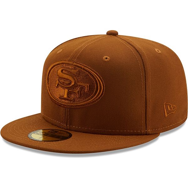 Men's New Era Brown San Francisco 49ers Team Color Pack 59FIFTY Fitted Hat