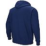 Men's Colosseum Navy Akron Zips Arch and Logo Pullover Hoodie