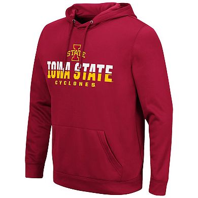 Men's Colosseum Cardinal Iowa State Cyclones Lantern Pullover Hoodie