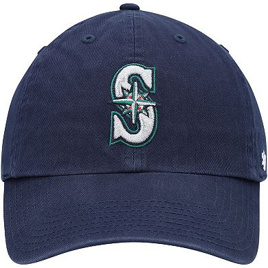 Youth '47 Navy Seattle Mariners Team Logo Clean Up Adjustable Hat