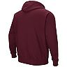 Men's Colosseum Maroon Southern Illinois Salukis Arch and Logo Pullover Hoodie
