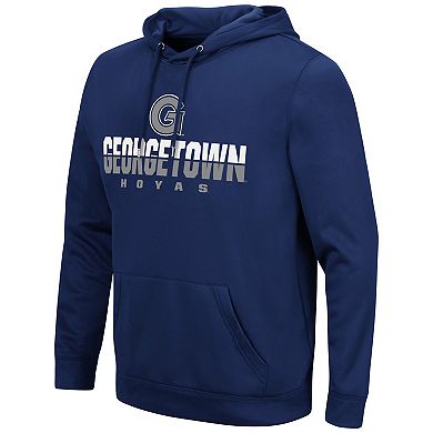 Men's Colosseum Navy Georgetown Hoyas Lantern Pullover Hoodie
