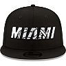 Men's New Era Black Miami Heat 2021 NBA Draft Alternate 9FIFTY Snapback Hat