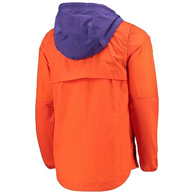Men's Nike Orange/Purple Clemson Tigers Player Quarter-Zip Jacket