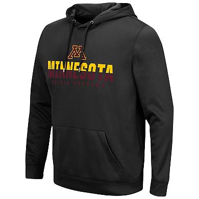 Men's Colosseum Black Minnesota Golden Gophers Lantern Pullover Hoodie