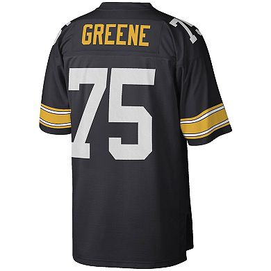 Men's Mitchell & Ness Joe Greene Black Pittsburgh Steelers Legacy Replica Jersey