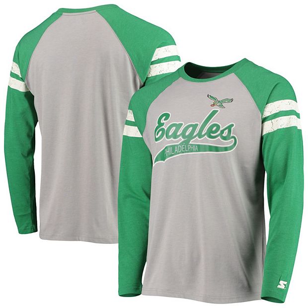 Green/Gray Starter Philadelphia Eagles Throwback Logo Jacket
