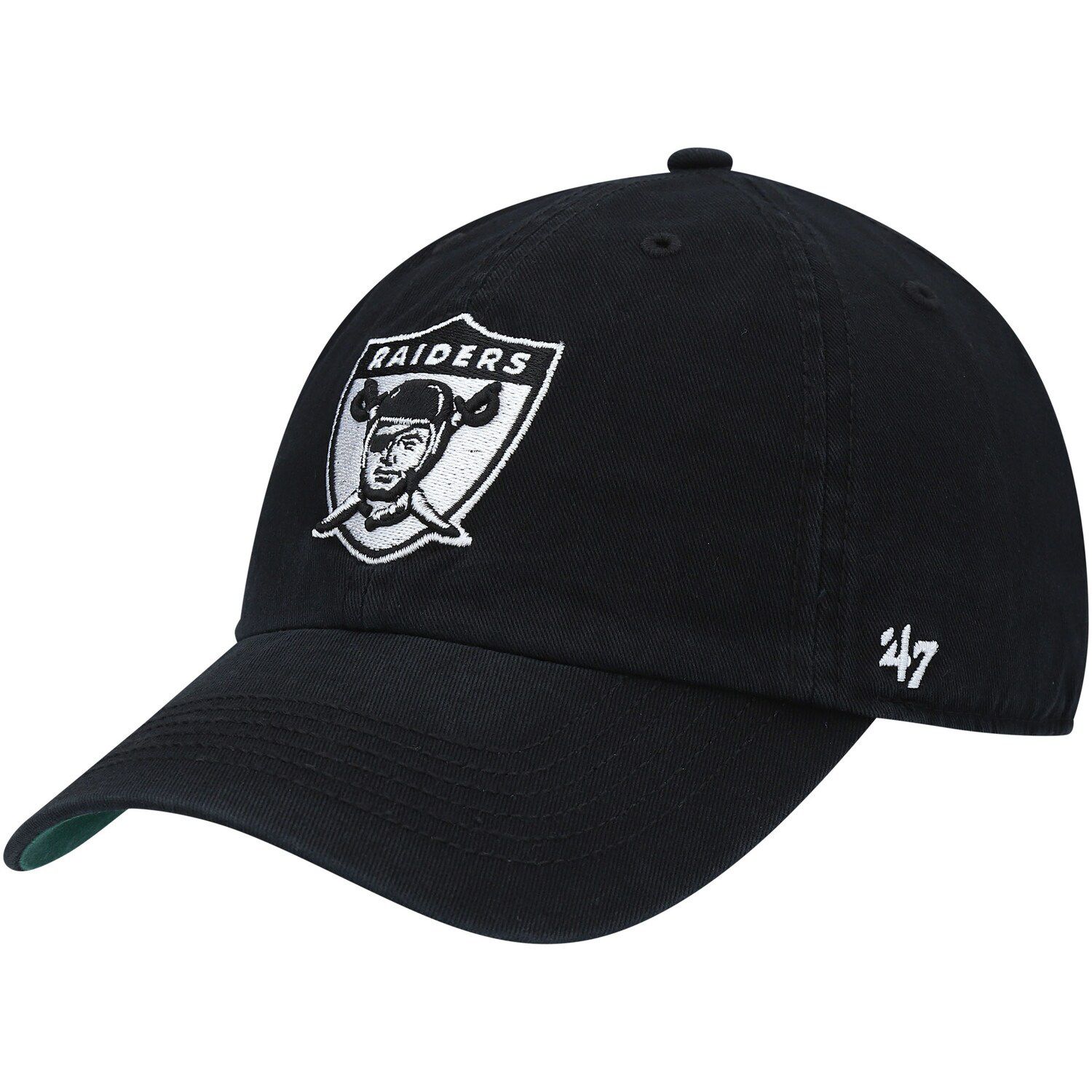 New Era Black/Gray Las Vegas Raiders Team Banded 39THIRTY Flex Hat