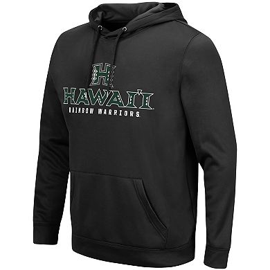 Men's Colosseum Black Hawaii Warriors Lantern Pullover Hoodie