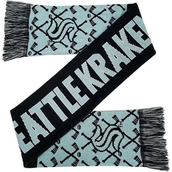 Seattle Kraken FOCO Color Wave Wordmark Scarf