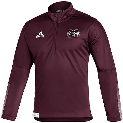 Mississippi State Bulldogs Adidas Men’s 1/4 Button Pullover factory Jacket XXL 2XL