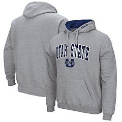 Men's Colosseum Heathered Gray George Mason Patriots Arch & Logo