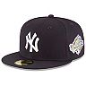 Men's New Era Navy New York Yankees Side Patch 1996 World Series 59FIFTY Fitted Hat