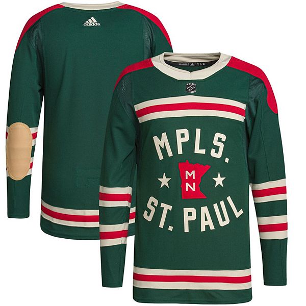 Minnesota Wild Fanatics Branded 2022 NHL Winter Classic Retro Archival  Pullover Hoodie - Green