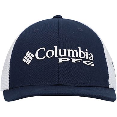 Youth Columbia Navy Dallas Cowboys PFG Mesh Snapback Hat