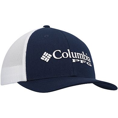 Youth Columbia Navy Dallas Cowboys PFG Mesh Snapback Hat