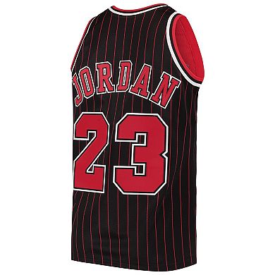 Men's Mitchell & Ness Michael Jordan Black Chicago Bulls 1996 Hardwood Classics Authentic Jersey