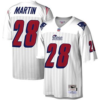 Men's Mitchell & Ness Curtis Martin White New England Patriots 1995 Legacy Replica Jersey