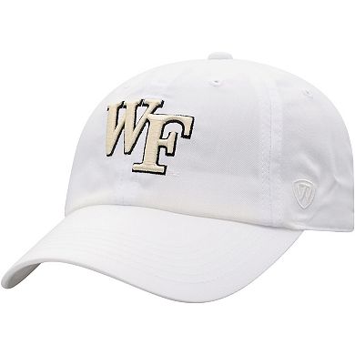 Men's Top of the World White Wake Forest Demon Deacons Staple Adjustable Hat