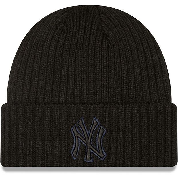 Men's New Era Black New York Yankees Core Classic Cuffed Knit Hat