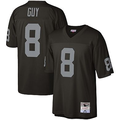 Men's Mitchell & Ness Ray Guy Black Las Vegas Raiders 1976 Legacy Replica Jersey