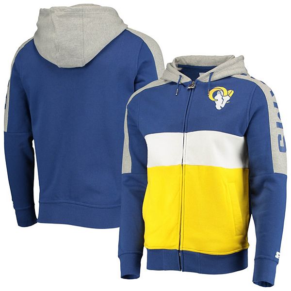 Los Angeles Rams Women's Logo Select Full-Zip Hoodie Sweatshirt 22 / S