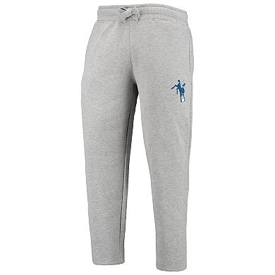 Men's Starter Heathered Gray Indianapolis Colts Team Throwback Option Run Sweatpants