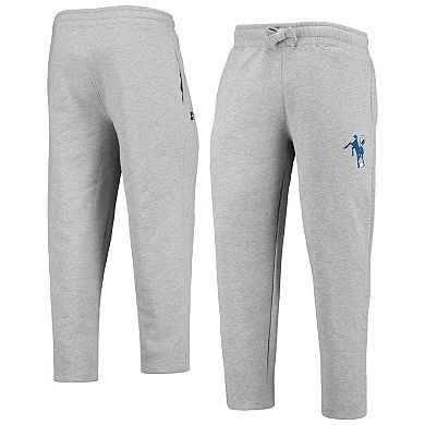 Men's Starter Heathered Gray Indianapolis Colts Team Throwback Option Run Sweatpants