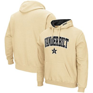 Men's Colosseum Gold Vanderbilt Commodores Arch and Logo Pullover Hoodie