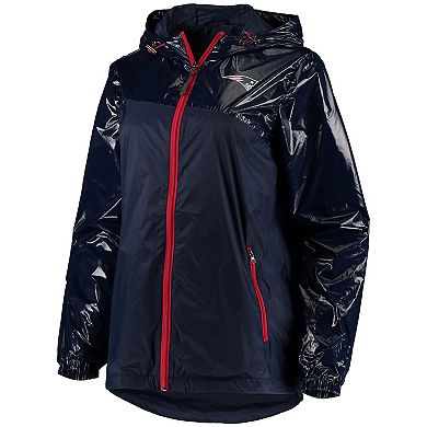 Women's G-III 4Her by Carl Banks Navy New England Patriots Double-Coverage Full-Zip Hoodie Jacket