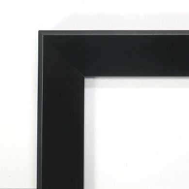 Amanti Art Madison Black Wood Modern Wall Mirror