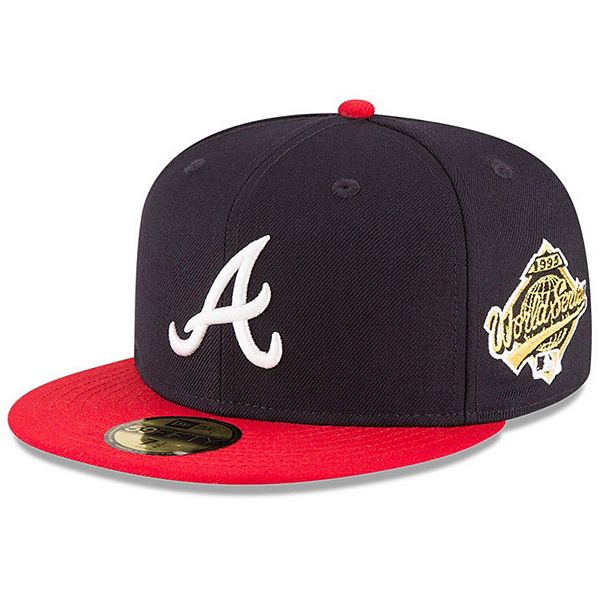 Atlanta Braves Leather Patch Hat