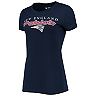Women's Concepts Sport Navy/Red New England Patriots Logo T-Shirt & Pants Set