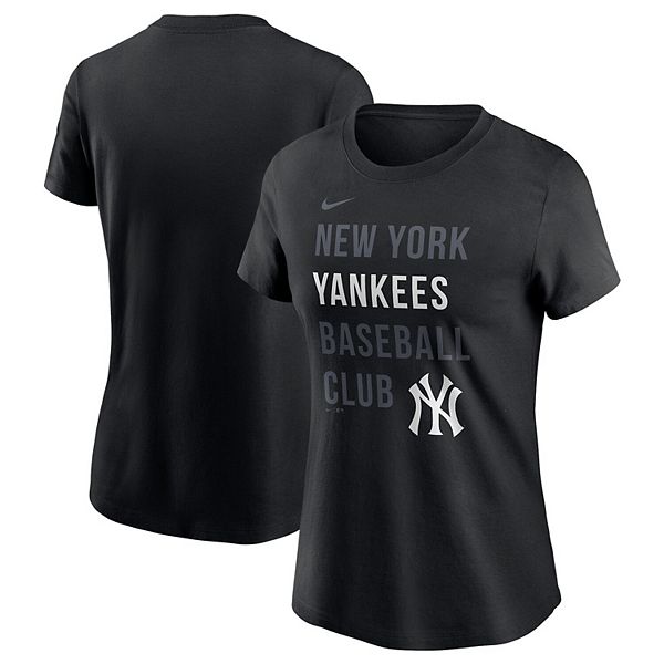 New York Yankees Nike Women's Baseball Club T-Shirt - Black