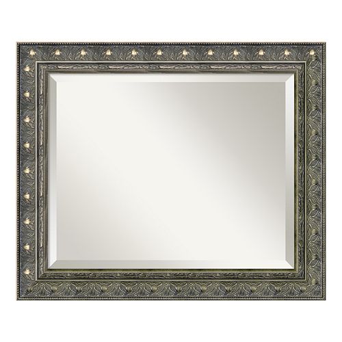 Amanti Art Barcelona 24.3 x 20.3 Pewter Tone Wall Mirror