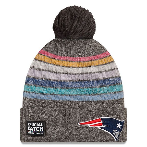 New Era NEW ENGLAND PATRIOTS Crucial Catch Intercept Cancer Gray