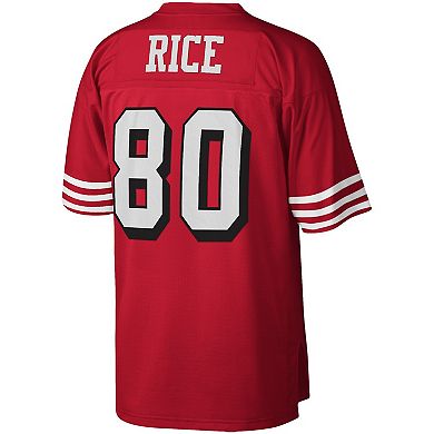 Men's Mitchell & Ness Jerry Rice Scarlet San Francisco 49ers 1994 Legacy Replica Jersey