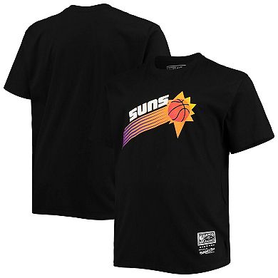 Men's Mitchell & Ness Black Phoenix Suns Big & Tall Team Wordmark T-Shirt