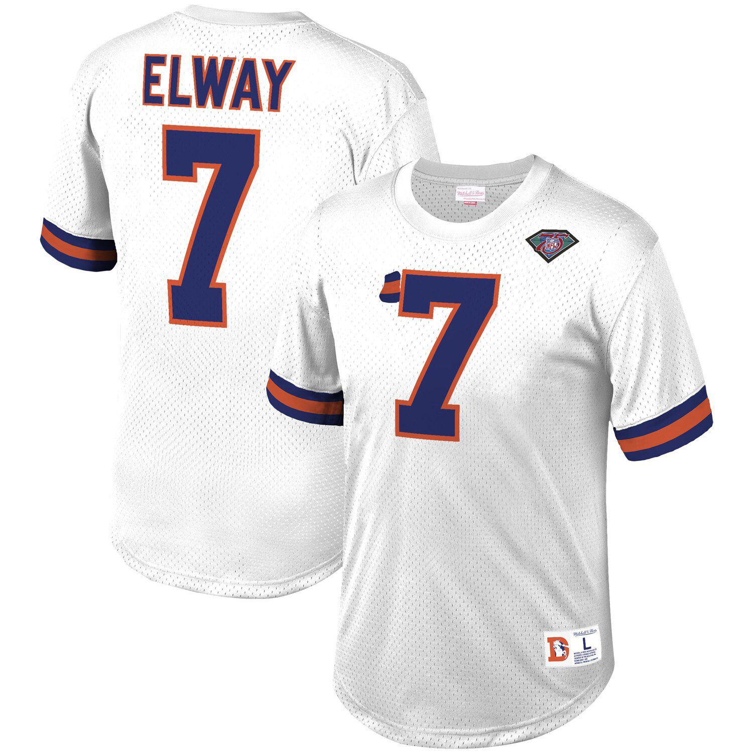 Men's Mitchell & Ness John Elway White/Red AFC 1995 Pro Bowl