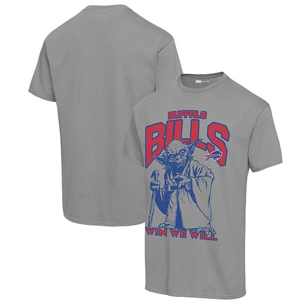 Unisex Junk Food Graphite Buffalo Bills Disney Star Wars Yoda Win We Will T- Shirt