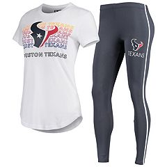 Houston Texans Concepts Sport Meter Long Sleeve T-Shirt & Pants Sleep Set -  Navy/Red