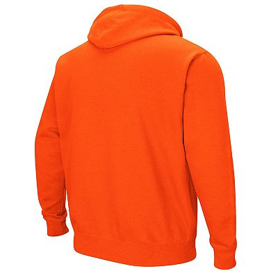 Men's Colosseum Orange Oklahoma State Cowboys Arch & Logo 3.0 Pullover Hoodie