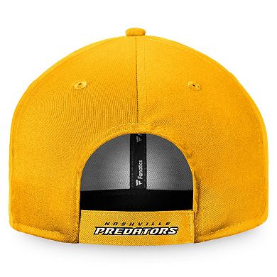 Men's Fanatics Branded Gold Nashville Predators Core Adjustable Hat
